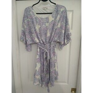 Andre By Unit Flared Ruffle Dress Boho Feminine Cottage Core Large
